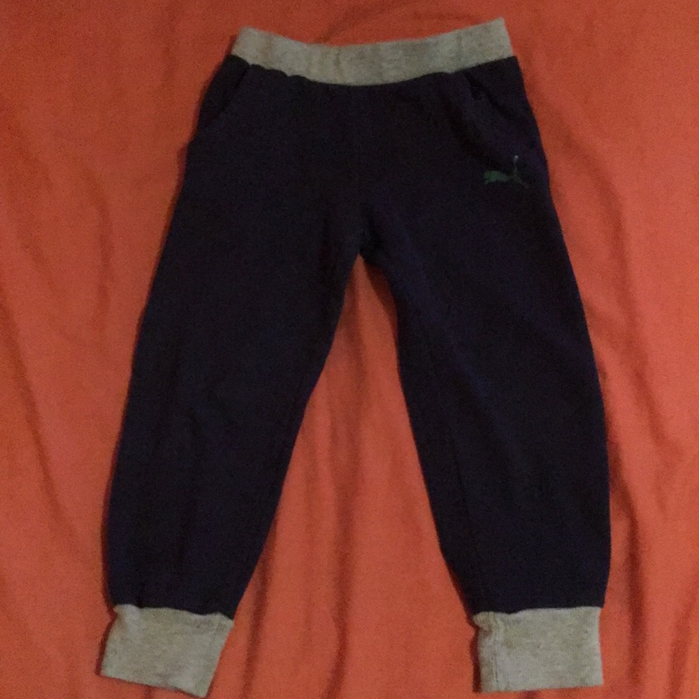 Black puma sweatpants